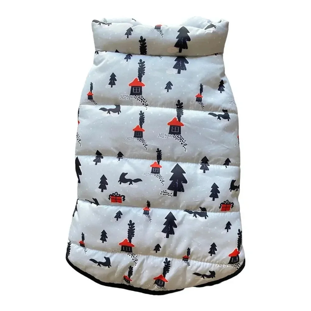 Dog Clothes Winter Fall Warm Vest Size Large 100% Cotton Sleeveless Button UP